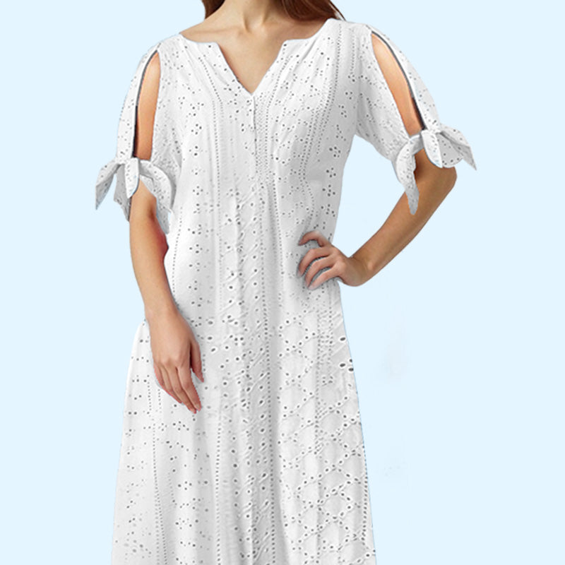 💃 Rochie elegantă pentru femei – decolteu în V, decupaje solide, design modern și rafinat. ✨ Plată la livrare!