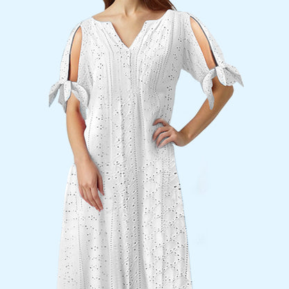 💃 Rochie elegantă pentru femei – decolteu în V, decupaje solide, design modern și rafinat. ✨ Plată la livrare!