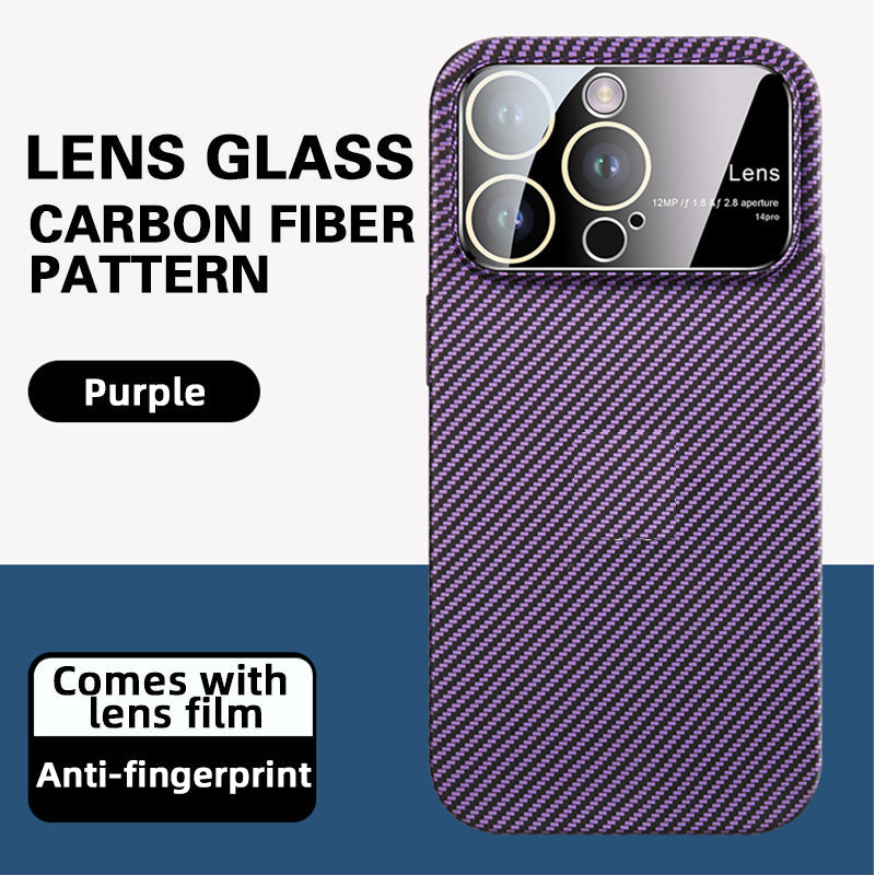 Goggles Large Window Carbon Fiber Case Cover For iPhone