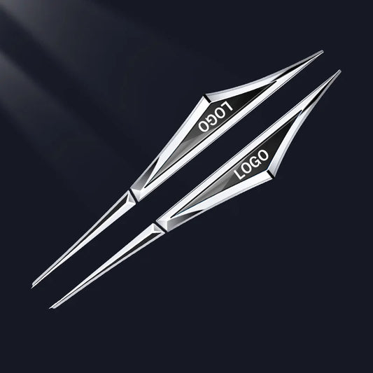 3D Blade Leaf Plate Boczna etykieta Dekoracja błotnika nadwozia (2 SZTUK)