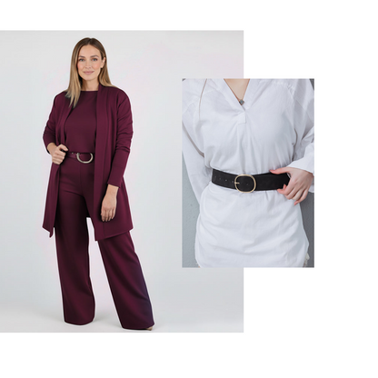 ⏰ Set elegant din 3 piese – cardigan lung, top și pantaloni. Stil complet, confortabil și rafinat! 💞 Plată la livrare!