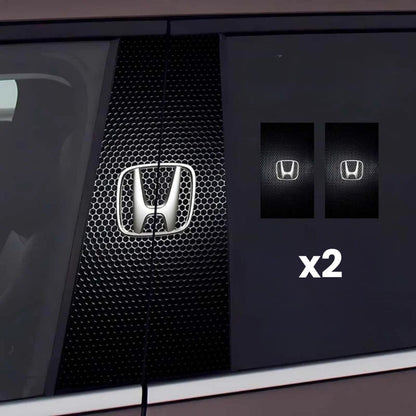 2x Naklejki na szybę samochodową z logo