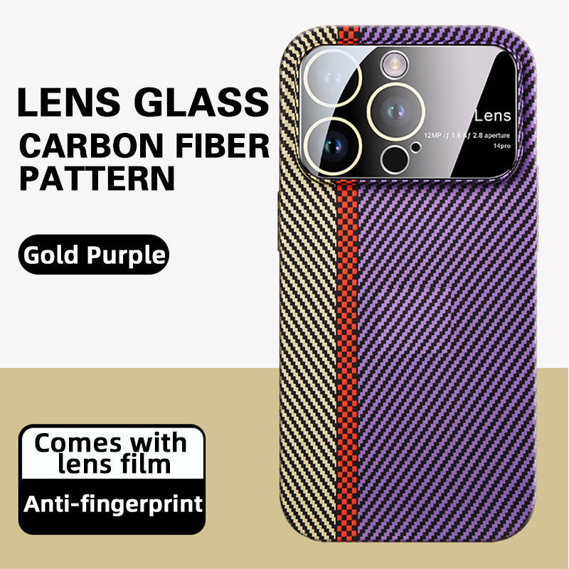 Goggles Large Window Carbon Fiber Case Cover For iPhone