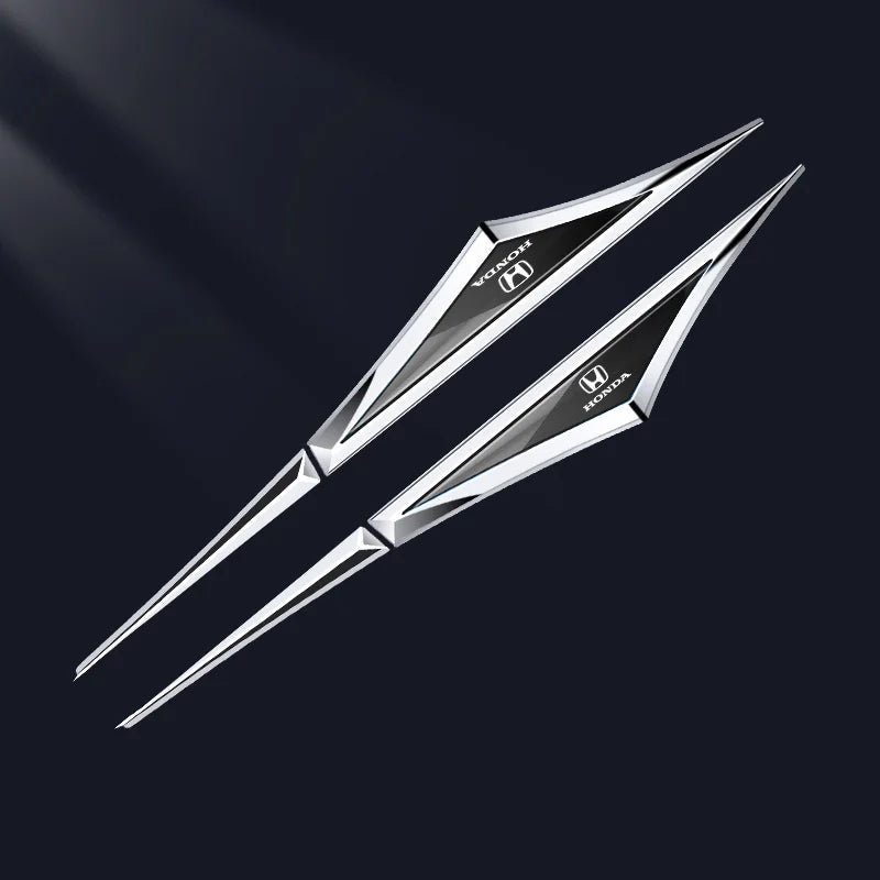 3D Blade Leaf Plate Boczna etykieta Dekoracja błotnika nadwozia (2 SZTUK)