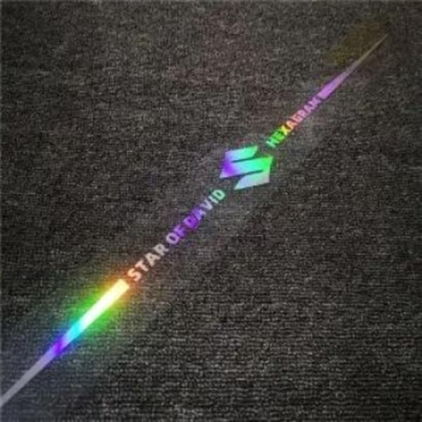 Kolorowa naklejka samochodowa z laserowym odbiciem 3D, 4 sztuki