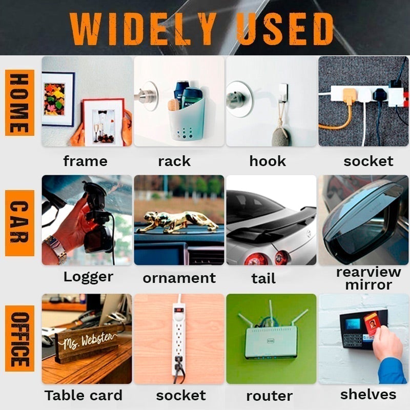 60 PCS Banda adezivă dublă adezivă reutilizabilă și rezistentă la apă