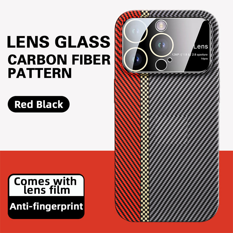 Goggles Large Window Carbon Fiber Case Cover For iPhone
