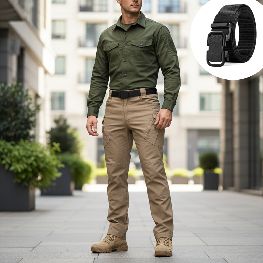 👖⚡ Pantaloni care nu se rup când ai mai multă nevoie Țesătură rezistentă | Buzunare multiple | Genunchi întăriți ✅ Vânătoare, camping, muncă, outdoor – toate într-unul