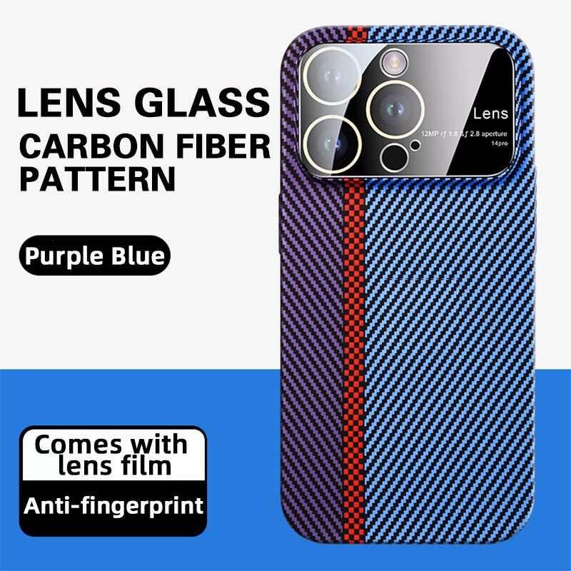 Goggles Large Window Carbon Fiber Case Cover For iPhone