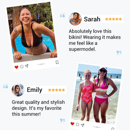 Bikini bikinis cu talie înaltă, bretele reglabile și blocuri de culori