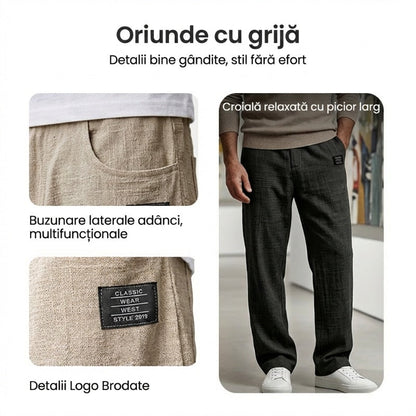 Bumbac și in, croială largă. Libertate maximă pentru zilele tale. ☀️
