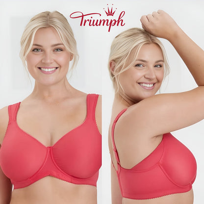 Triumph - (3 szt.) Prosty biustonosz push-up z pełną miseczką