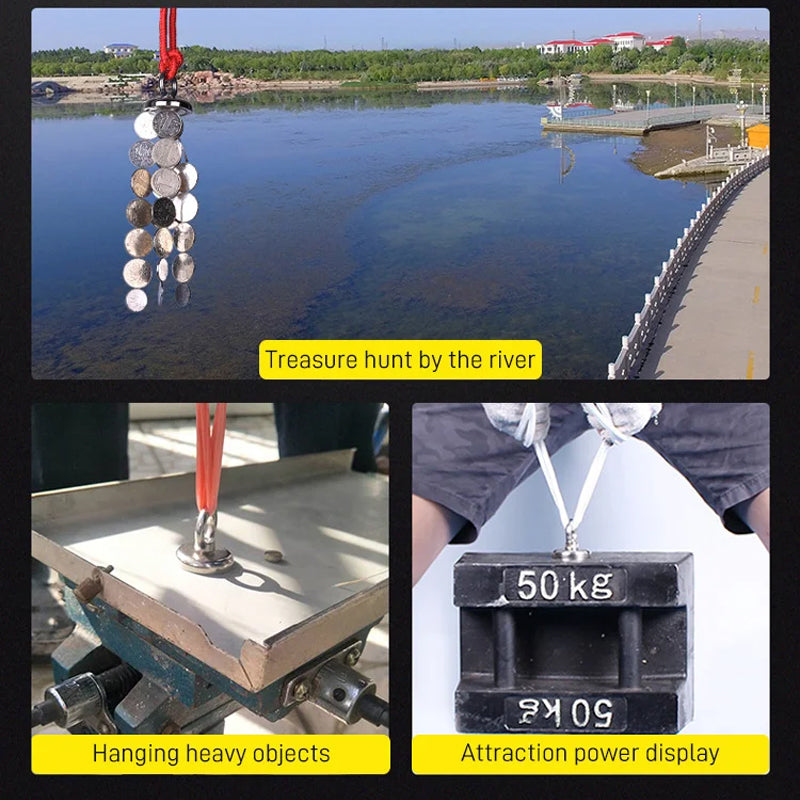 Magnetyczny magnes na obręcz na głęboką wodę - Do adsorpcji przedmiotów metalowych