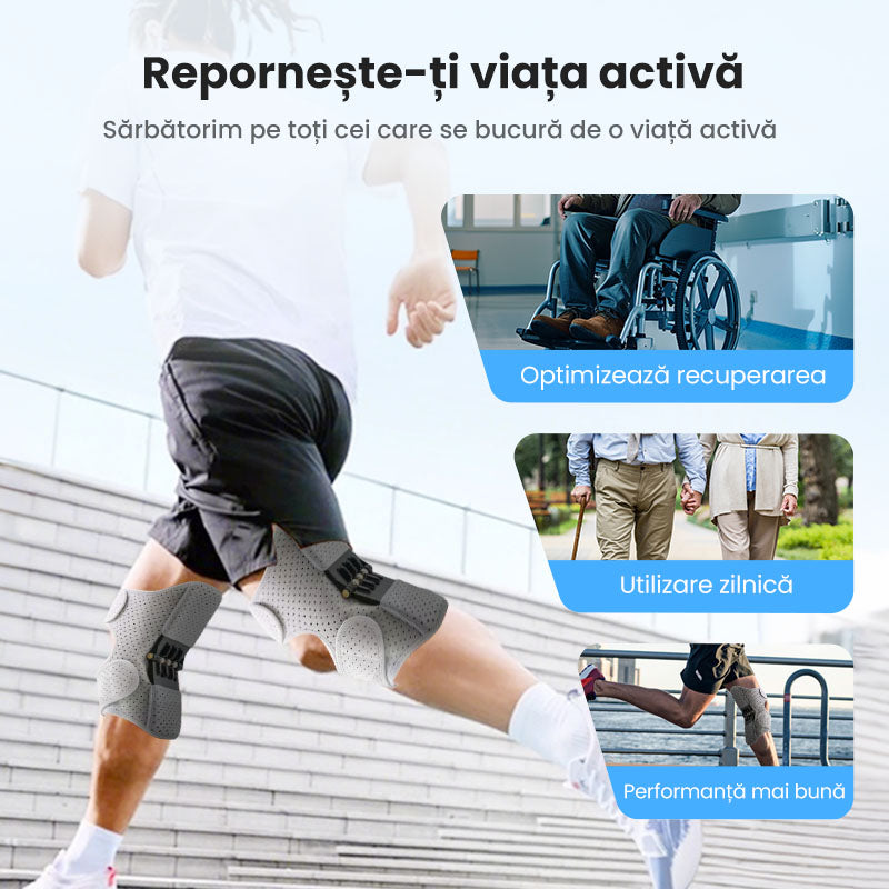 💥Suport ajustabil pentru genunchi – Stabilitate și siguranță la fiecare mișcare! 🏋️‍♂️ Plată la livrare!