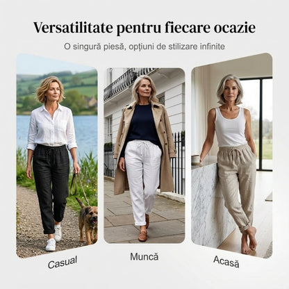 Largi, comozi, din bumbac și in. Noua uniformă de vară ☁️👖