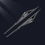 3D Blade Leaf Plate Boczna etykieta Dekoracja błotnika nadwozia (2 SZTUK)