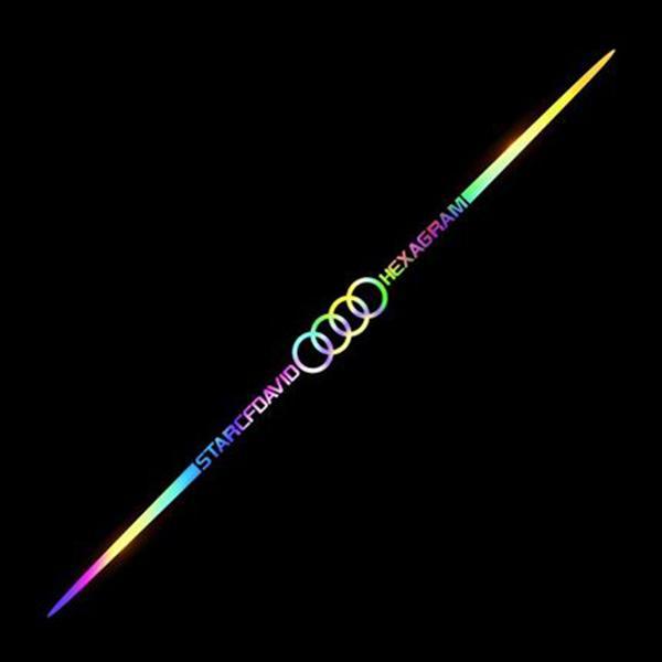 Kolorowa naklejka samochodowa z laserowym odbiciem 3D, 4 sztuki