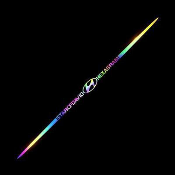 Kolorowa naklejka samochodowa z laserowym odbiciem 3D, 4 sztuki