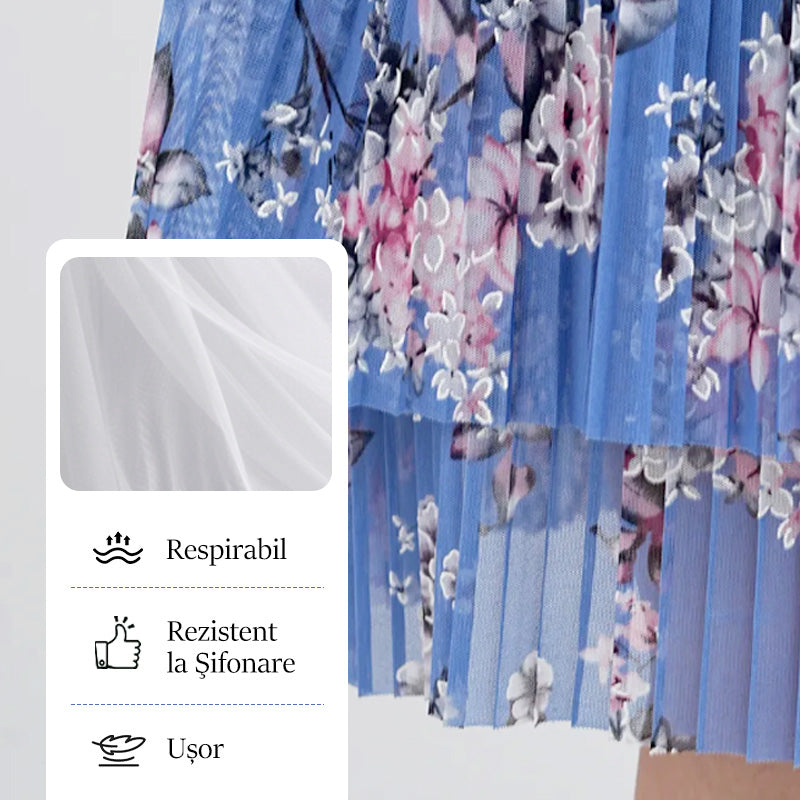 Mărimi S-4XL. Plisată și lungă – efectul “wow” instant. 🔥 Cumpără acum!
