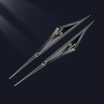 3D Blade Leaf Plate Boczna etykieta Dekoracja błotnika nadwozia (2 SZTUK)