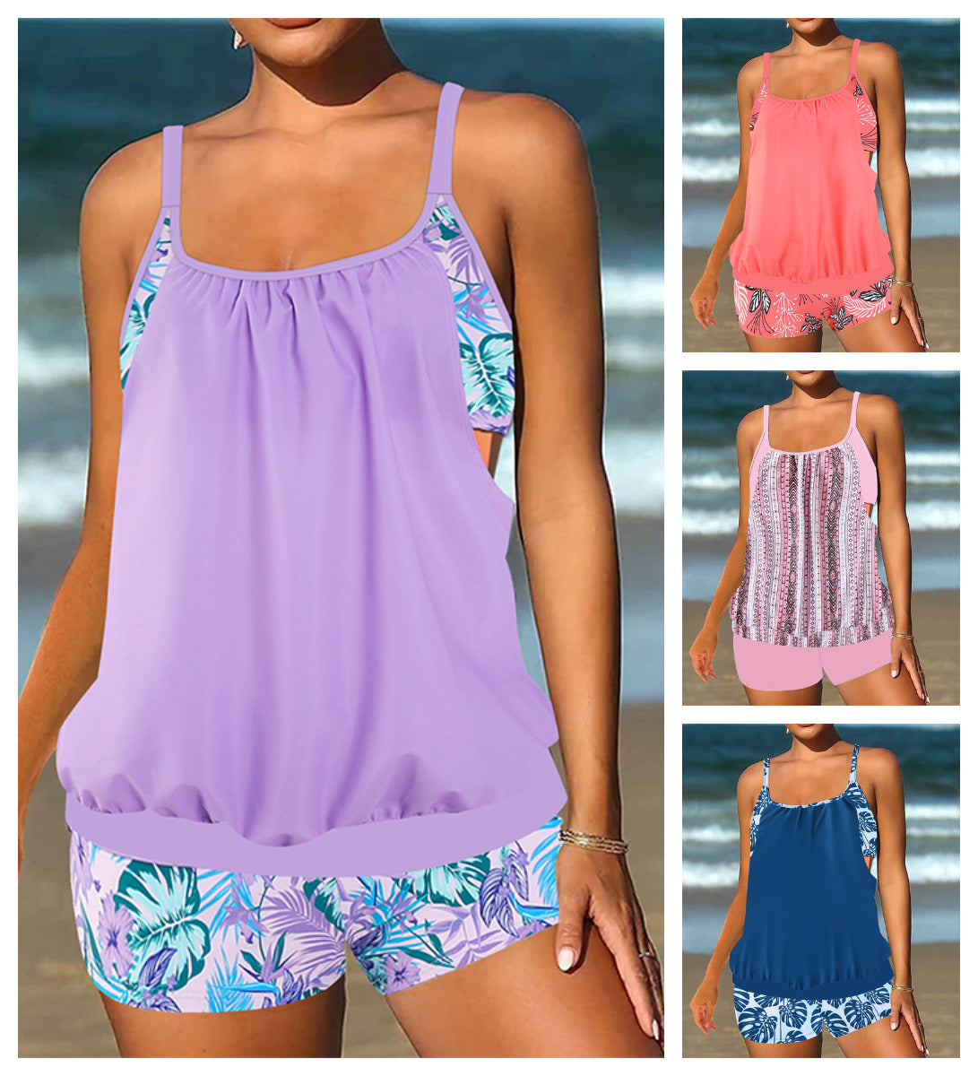 ❤️ Set elegant de două piese pentru femei – bluză tip tankini și pantaloni scurți! Perfect pentru plajă, piscină sau concediu. 📦 Livrare rapidă și plata DOAR la livrare în România. ✅ Comandă acum pe site – stoc limitat!