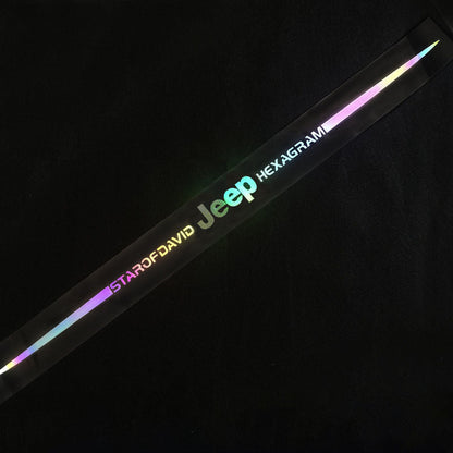 Kolorowa naklejka samochodowa z laserowym odbiciem 3D, 4 sztuki