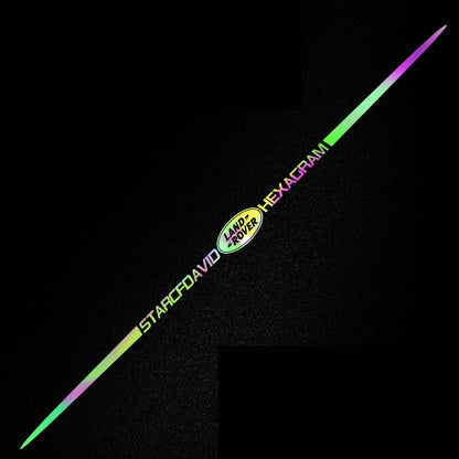 Kolorowa naklejka samochodowa z laserowym odbiciem 3D, 4 sztuki