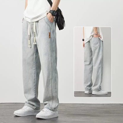 💐 Blugi drepți largi pentru bărbați – confortabili, stil casual, potriviți pentru orice ocazie. 👖 Plată la livrare!