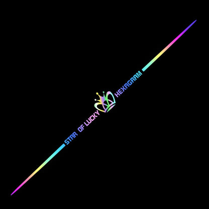 Kolorowa naklejka samochodowa z laserowym odbiciem 3D, 4 sztuki
