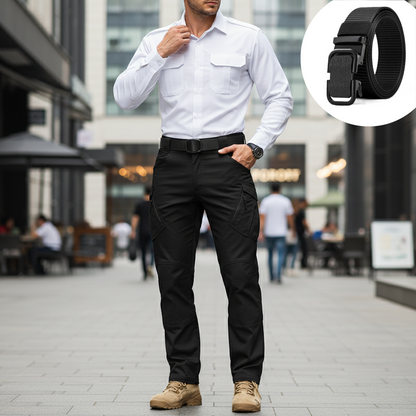 👖⚡ Pantaloni care nu se rup când ai mai multă nevoie Țesătură rezistentă | Buzunare multiple | Genunchi întăriți ✅ Vânătoare, camping, muncă, outdoor – toate într-unul