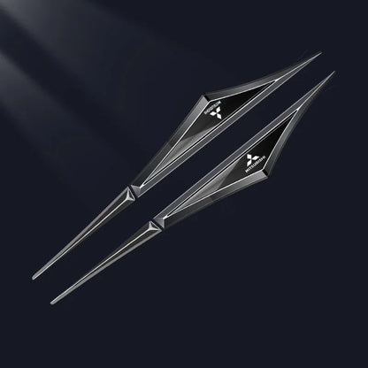 3D Blade Leaf Plate Boczna etykieta Dekoracja błotnika nadwozia (2 SZTUK)