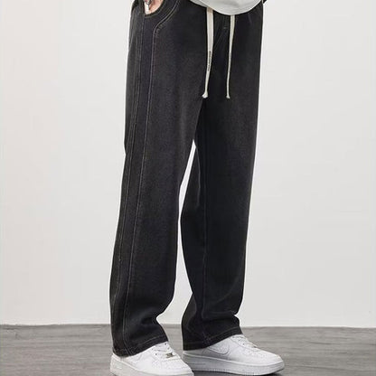 💐 Blugi drepți largi pentru bărbați – confortabili, stil casual, potriviți pentru orice ocazie. 👖 Plată la livrare!