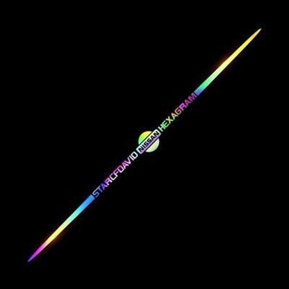 Kolorowa naklejka samochodowa z laserowym odbiciem 3D, 4 sztuki