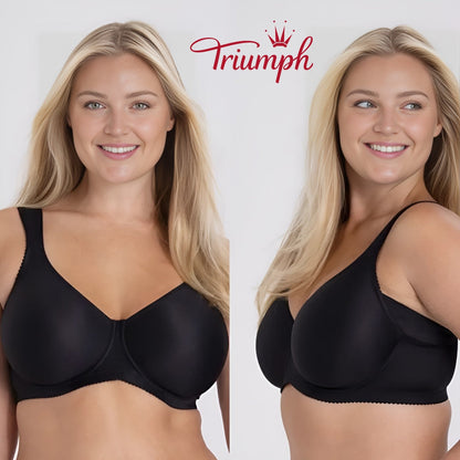 Triumph - (3 szt.) Prosty biustonosz push-up z pełną miseczką