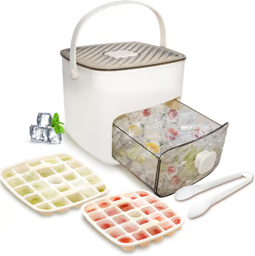 🧊 Cuburi de gheață portabile – cu capac și cutie. ✅ Plată la livrare. Adaugă în coș!