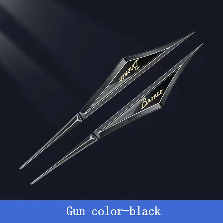 3D Blade Leaf Plate Boczna etykieta Dekoracja błotnika nadwozia (2 SZTUK)