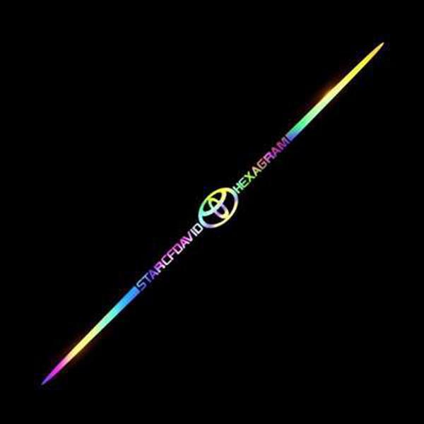 Kolorowa naklejka samochodowa z laserowym odbiciem 3D, 4 sztuki