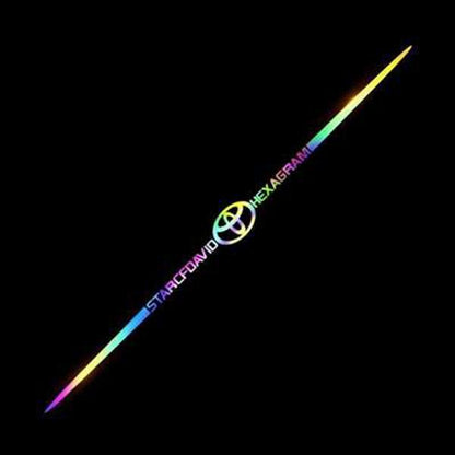 Kolorowa naklejka samochodowa z laserowym odbiciem 3D, 4 sztuki