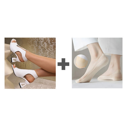 🏖️👠 Sandale elegante cu toc pentru femei – vârf deschis, picioare zvelte, mers confortabil! 👡 Plată la livrare!