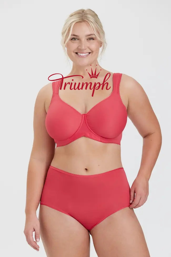 Triumph - (3 szt.) Prosty biustonosz push-up z pełną miseczką