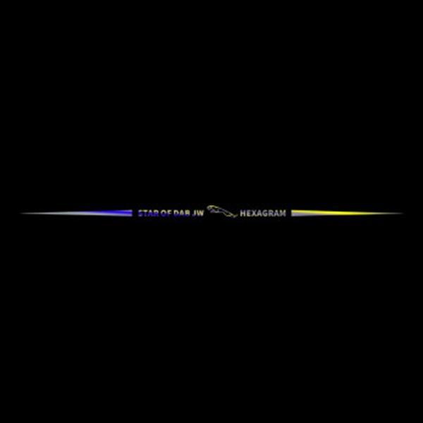 Kolorowa naklejka samochodowa z laserowym odbiciem 3D, 4 sztuki