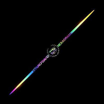 Kolorowa naklejka samochodowa z laserowym odbiciem 3D, 4 sztuki