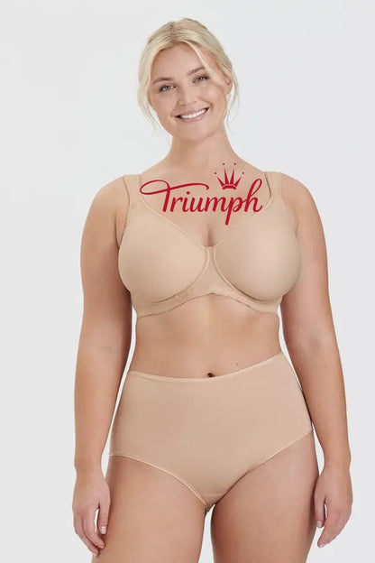 Triumph - (3 szt.) Prosty biustonosz push-up z pełną miseczką