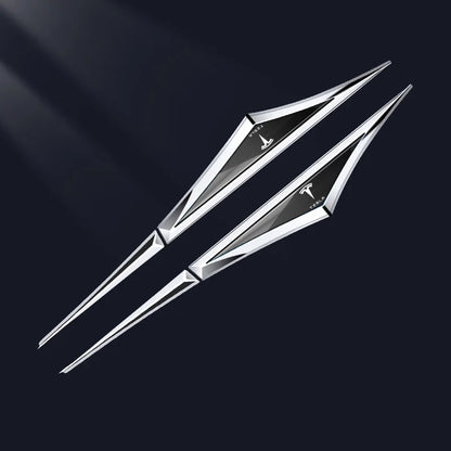 3D Blade Leaf Plate Boczna etykieta Dekoracja błotnika nadwozia (2 SZTUK)