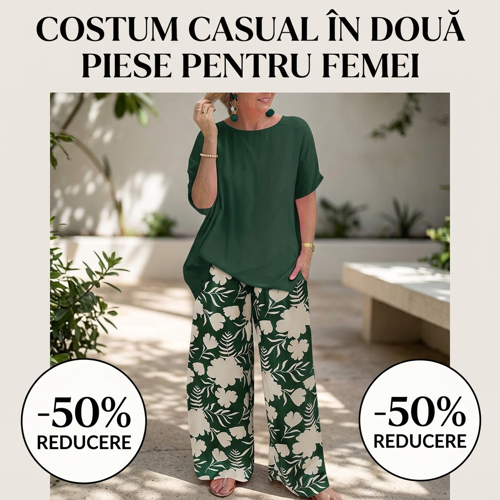 Costum Casual în Două Piese pentru Femei