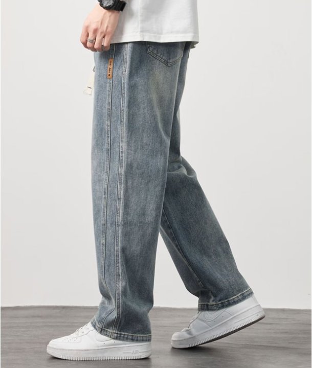 💐 Blugi drepți largi pentru bărbați – confortabili, stil casual, potriviți pentru orice ocazie. 👖 Plată la livrare!