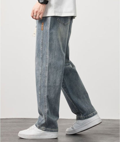 💐 Blugi drepți largi pentru bărbați – confortabili, stil casual, potriviți pentru orice ocazie. 👖 Plată la livrare!