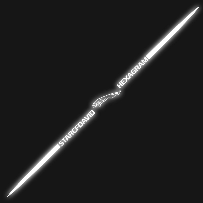 Kolorowa naklejka samochodowa z laserowym odbiciem 3D, 4 sztuki