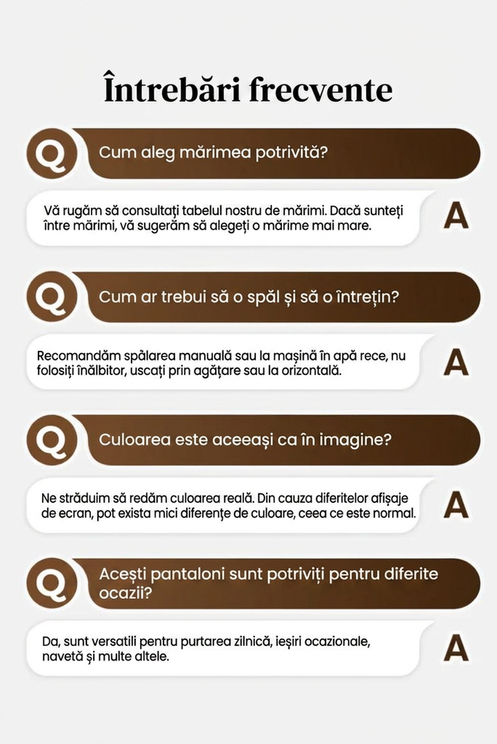 🎉 Oferte speciale de sărbători! Pantaloni eleganți, talie largă, croială lejeră, ornamente aurii. ✨ Plată la livrare!
