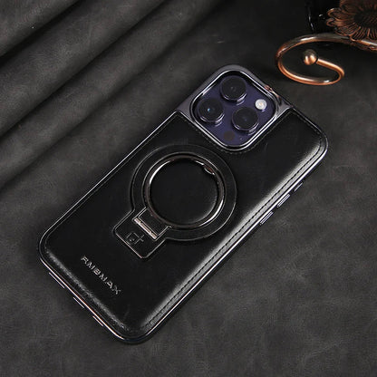 Husa iPhone din piele de lux cu suport invizibil